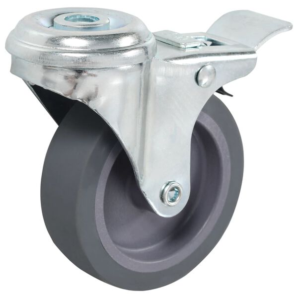 vidaXL Bolt Hole Swivel Casters with Double Brakes 4 pcs 2.95 "