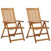 vidaXL Garden Chair Set of 2 Cream