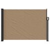 vidaXL Retractable Side Awning Taupe 55.1"x236.2"