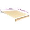 vidaXL Awning Orange and white Polyester with PU coating 14.8ft x 9.8ft