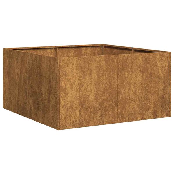 vidaXL Planter Rusty Weathering Steel Large Decorative Inlays Planter