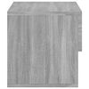 vidaXL Wall-mounted Bedside Cabinet Set of 2 Grey sonoma Engineered wood