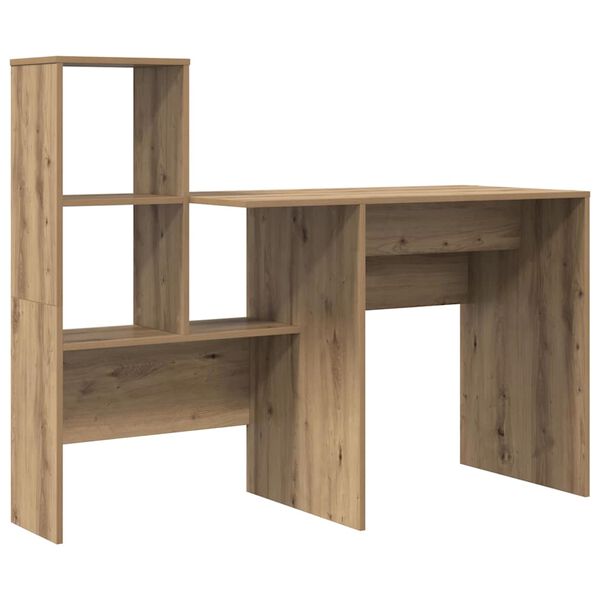 vidaXL Desk Artisan Oak 51.77 x 19.69 x 41.93 in Engineered Wood