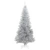 vidaXL Artificial Christmas Tree with Stand Silver 6 ft PET