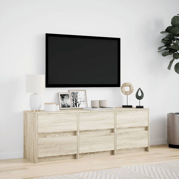 vidaXL TV Cabinet Sonoma oak Engineered wood Standard TV Stand