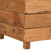 vidaXL Raised Bed Mixed wood tones Recycled teak wood, Steel Large