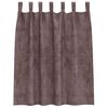 vidaXL Velvet Curtains 2 pcs Brown 55.12 x 55.12 in Velvet