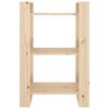 vidaXL Book Cabinet Natural Wood Solid pine wood (untreated) Medium