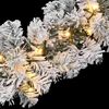vidaXL Christmas Garland Green with white snow effect PVC Extra Long