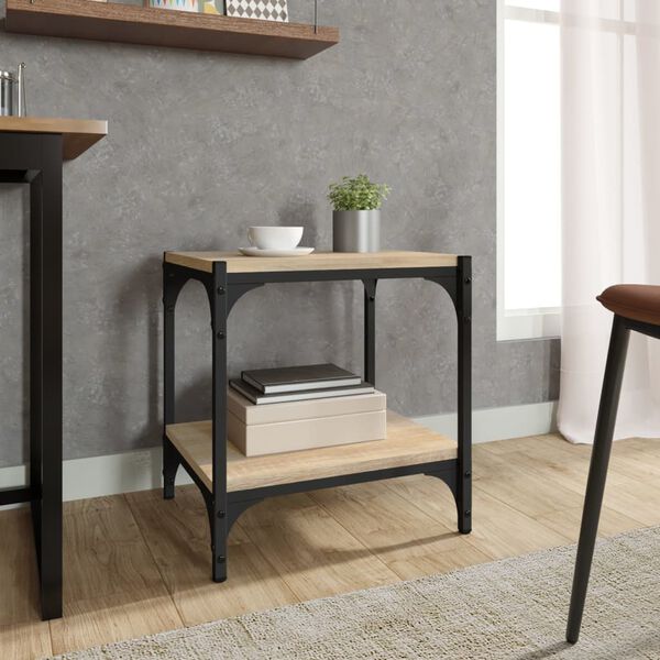 vidaXL TV Cabinet Sonoma Oak Engineered wood and steel Standard