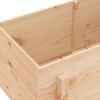 vidaXL Garden Raised Bed Natural wood color Solid pine wood
