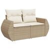 vidaXL Garden Sofa Set Beige