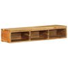 vidaXL Wall-mounted TV Cabinet Various shades of brown Solid acacia wood