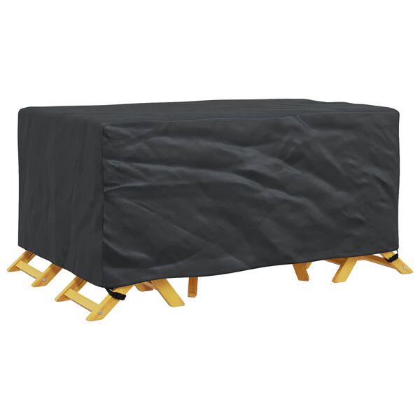 vidaXL Furniture Cover Plain Black 67.72 x 44.49 x 28.74 in 210D