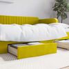 vidaXL Bed Drawer Yellow Engineered wood, Velvet (100% polyester) Standard