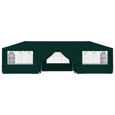 vidaXL Professional Party Tent with Side Walls 13.1'x29.5' Green 0.3 oz/ft²