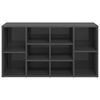 vidaXL Shoe Bench High gloss grey Engineered wood Medium Shoe Bench