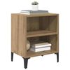 vidaXL Bedside Cabinet artisan oak 15.7" x 11.8" x 19.7