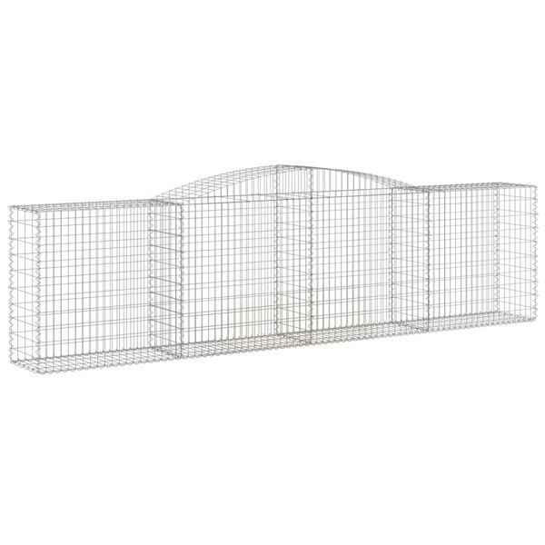 vidaXL Gabion Basket Set of 25 Silver Galvanized Iron Large
