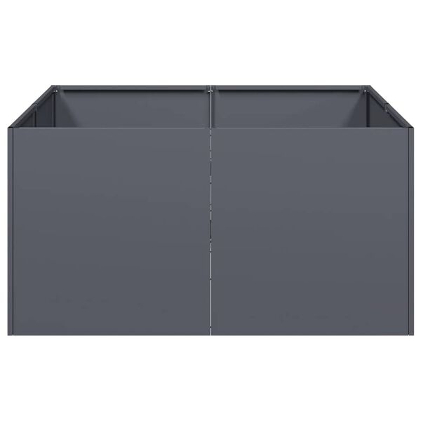 vidaXL Planter Anthracite Cold-rolled Steel Large Decorative Inlays