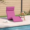 vidaXL Folding Sun lounger Pink 175x54x8,5 cm Oxford Fabric