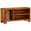 vidaXL TV Cabinet Multicolor Solid Acacia wood, Engineered wood 35.4 in