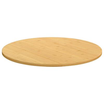 vidaXL Table Top Ø23.6"x0.6" Bamboo