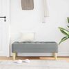 vidaXL Bench Light gray 113 x 57 x 39 cm fabric