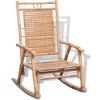 vidaXL Rocking Chair Natural Bamboo Bamboo 26 x 33.9 x 41.3 in