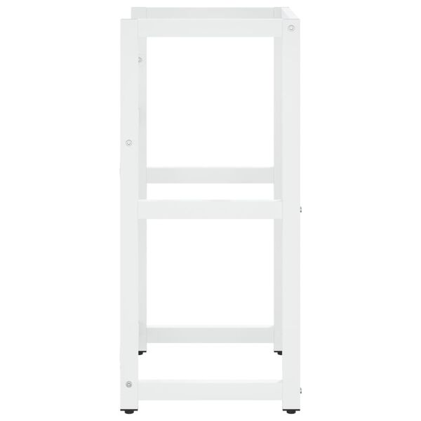 vidaXL Bathroom Washbasin Frame White Powder-coated iron Standard