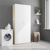 vidaXL Storage Cabinet White and Sonoma Oak Engineered wood