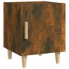 vidaXL Bedside Cabinet Set of 2 Smoked oak Engineered wood Medium