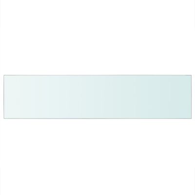 vidaXL Shelves 2 pcs Panel Glass Clear 39.4"x9.8"
