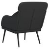vidaXL Armchair Black Faux leather, metal, plywood 24.8 x 29.7 x 31.5 in