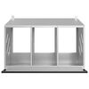 vidaXL Chicken Nesting Box Galvanized silver