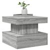vidaXL Coffee Table Grey Sonoma Engineered Wood 19.7x19.7x15.7 in