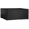 vidaXL Garden Furniture Cover Black Polyethylene, Aluminum Large