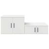 vidaXL Storage Cabinet 2 pcs White 40.55 x 16.14 x 15.75 in