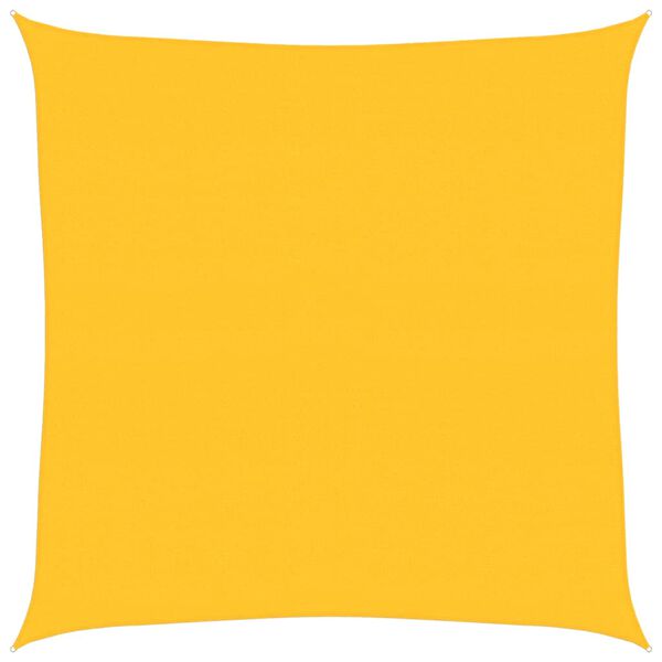 vidaXL Sunshade Sail 1.75 oz/ft² Square Yellow 23.0x23.0' HDPE