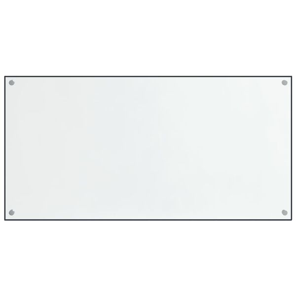 vidaXL Kitchen Backsplashes 2 pcs Transparent 31.5"x15.7" Tempered Glass