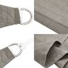 vidaXL Sunshade Sail 1.75 oz/ft&sup2; Rectangular Light Grey 19.7x26.2' HDPE