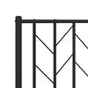 vidaXL Bed Frame Black Powder-Coated Steel Super King Bed Frame