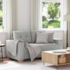 vidaXL Sofa Cloud Grey 62.99 x 30.31 x 32.28 in Fabric
