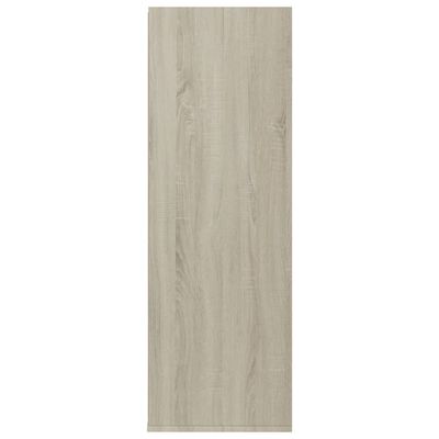 vidaXL Shoe Rack Sonoma Oak 21.3"x13.4"x39.6" Engineered Wood