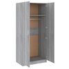 vidaXL Wardrobe Grey Sonoma Engineered Wood Regular Wardrobe