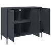 vidaXL Sideboard Anthracite Cold-rolled steel Medium Adjustable Feet