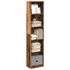 vidaXL Bookcase Old wood Engineered wood Tall Bookcase Rectangular