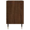 vidaXL Bedside Cabinet Set of 2 Brown Oak Engineered Wood, Iron Medium