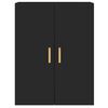 vidaXL Wall Mounted Cabinet Set of 2 Black