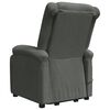 vidaXL Power Lift Recliner Dark Gray Fabric